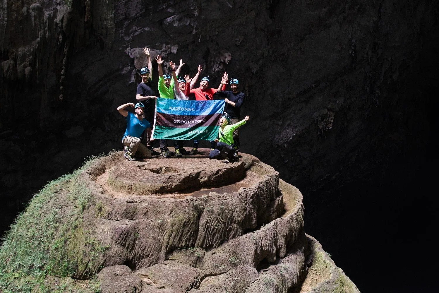 On the expedition inside Son Doong.